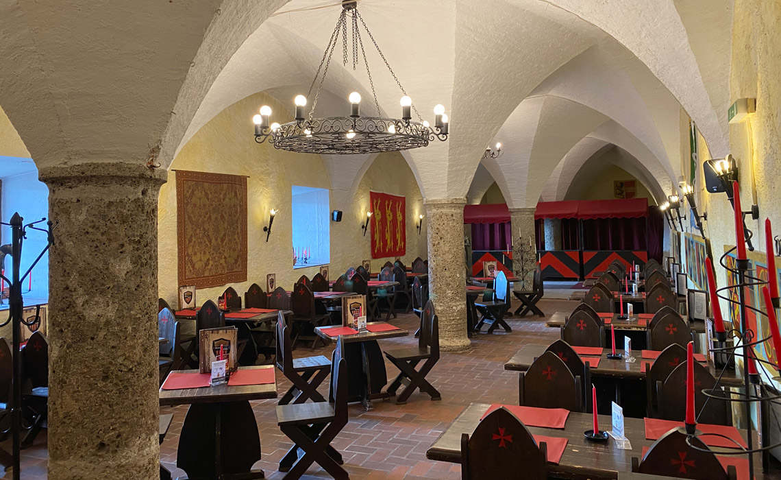 Burgsaal, Ritteressen, Salzburg, Festung Hohensalzburg