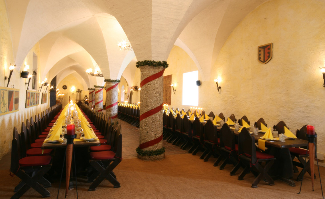 Burgsaal, Ritteressen, Salzburg, Festung Hohensalzburg