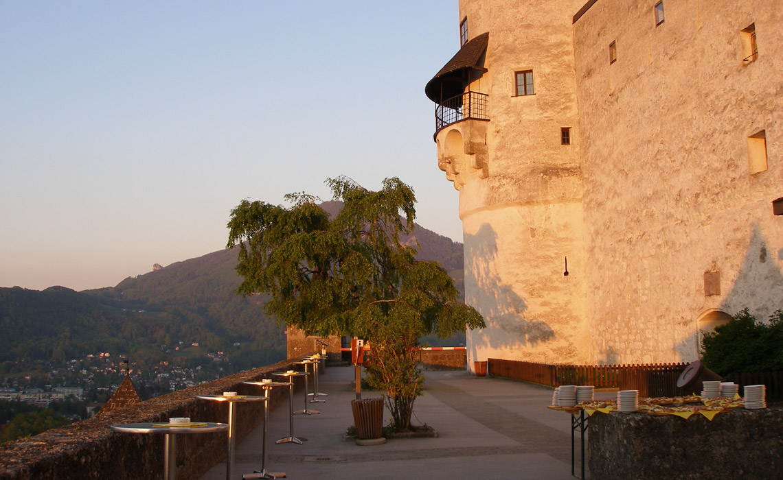 castle hall, knights dinner, Salzburg, fortress Hohensalzburg